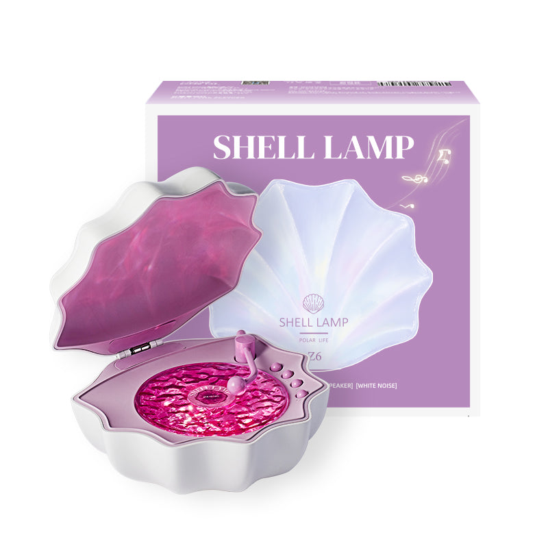 Glacier gift for her purple galaxy shell northern night light Projector