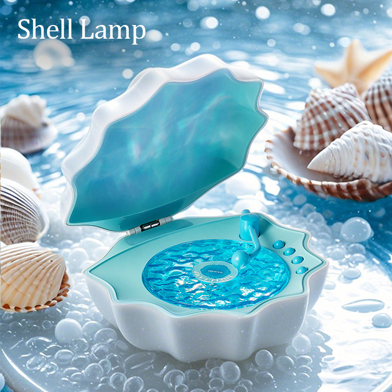 Glacier gift for her blue shell ocean wave night light Projector