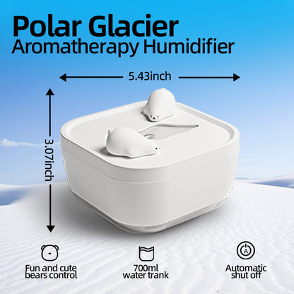 Glaciergift polar bear cute cool mist bedroom humidifier